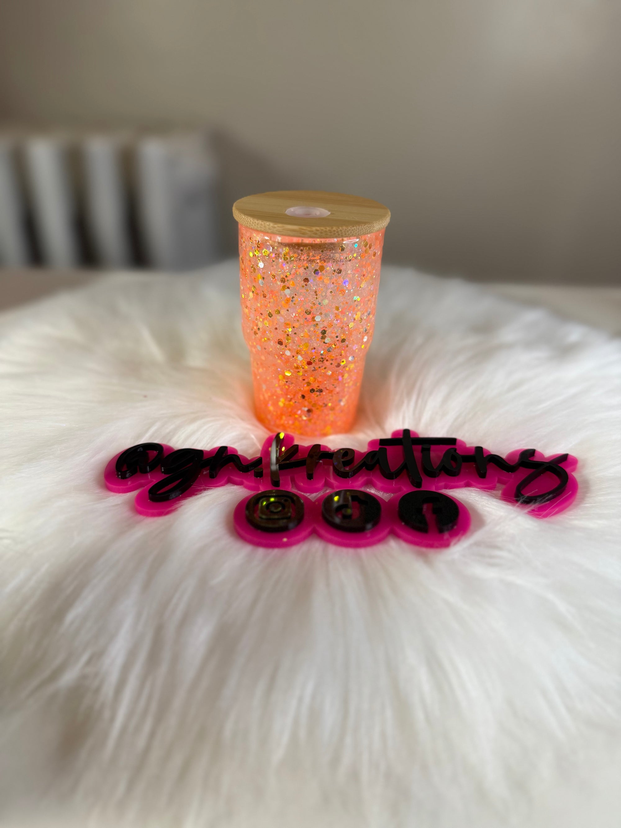 Orange Glow Shot Glass