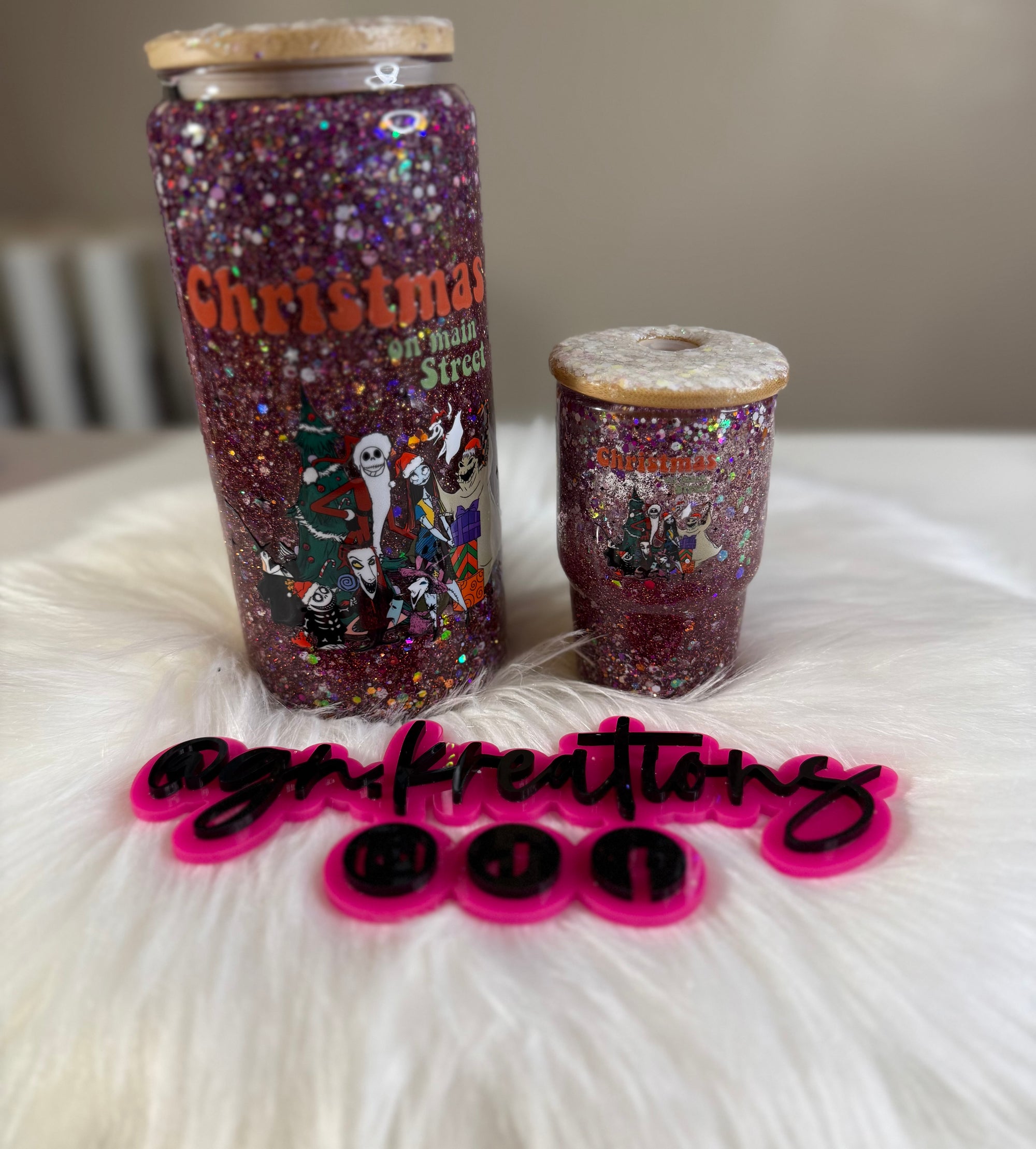 Matching Glass & Shot Glass Set