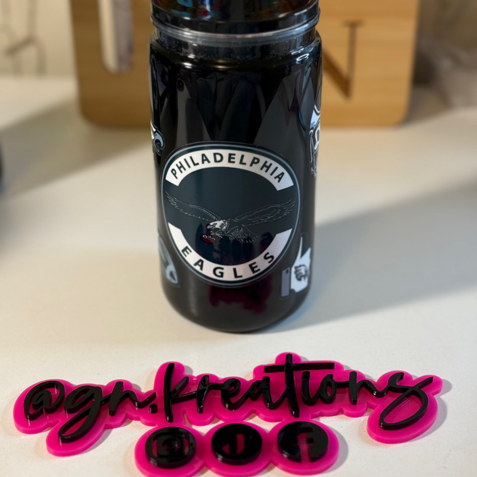 Eagles Black Jelly Cup