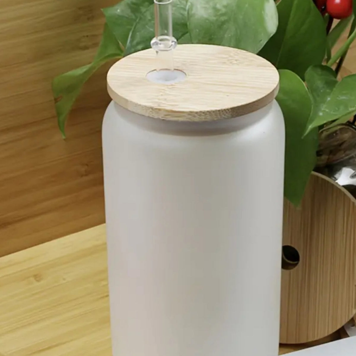 16oz Frosted Glass