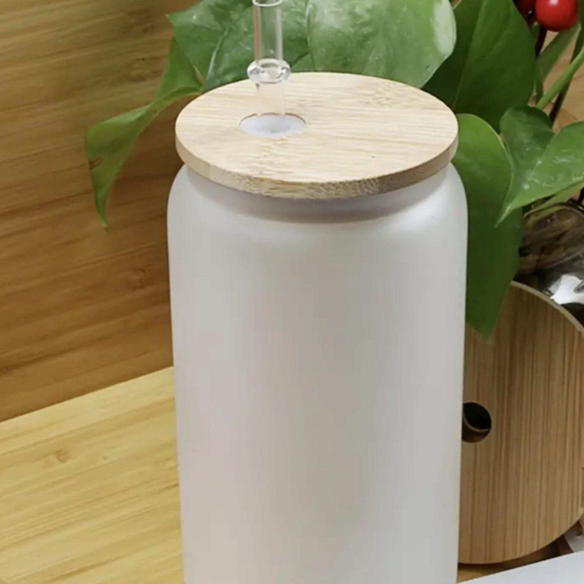 16oz Frosted Glass