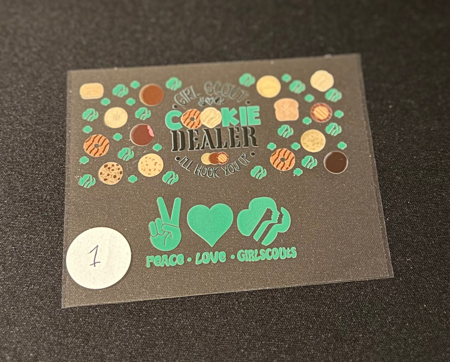 Mini Tumbler Keychain Decal - #1