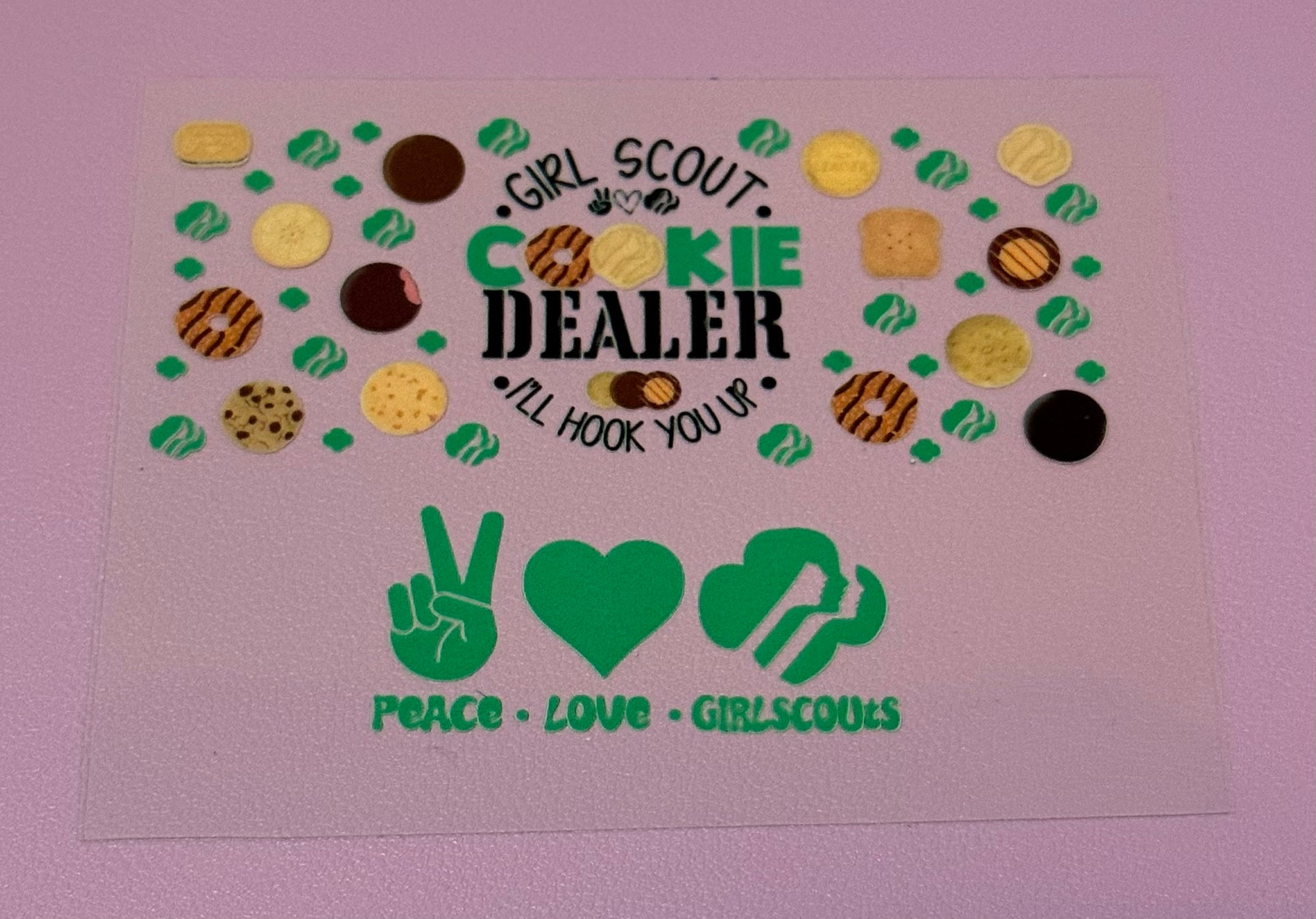 Mini Tumbler Decal - GS Cookie Dealer