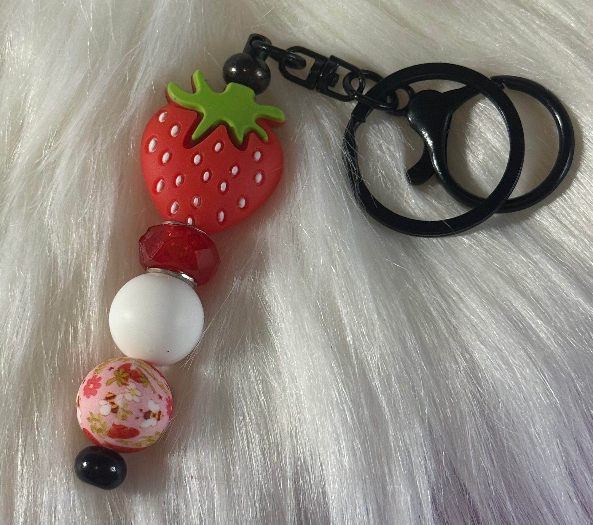 Strawberry Beaded Pen