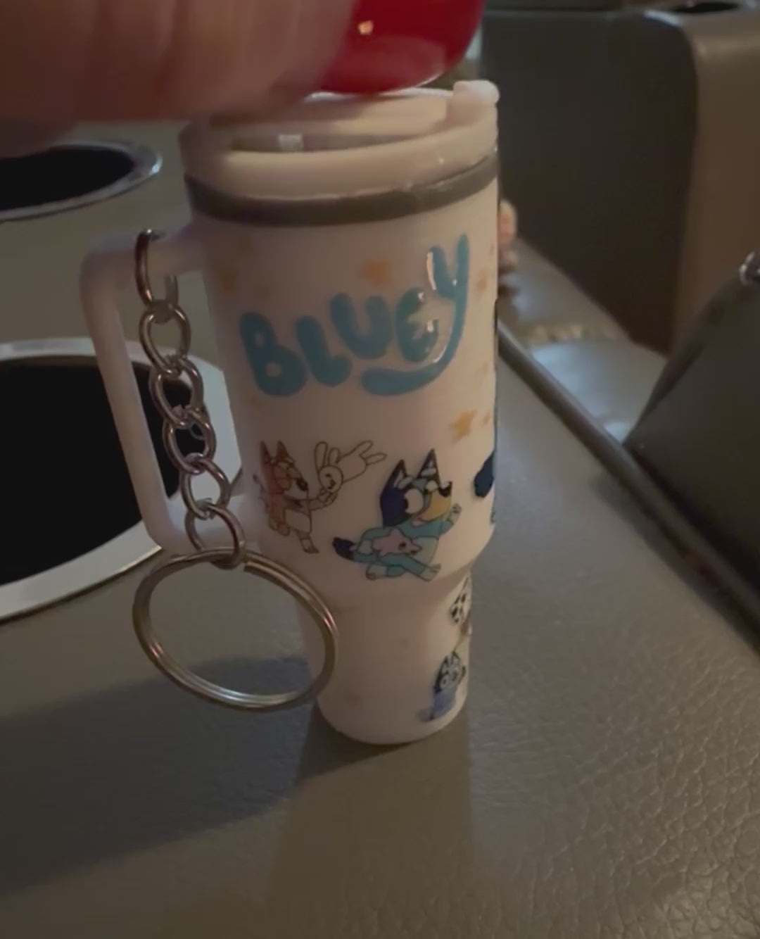 Bluey Mini Tumbler Keychain